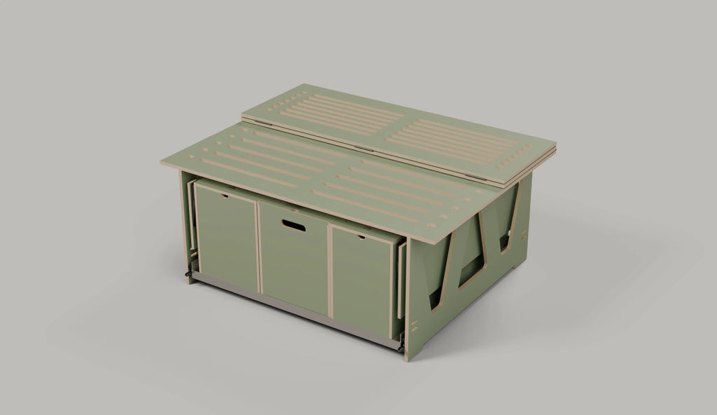 VIKI MAX – Modulare Campingbox mit Küche und Schlafsystem